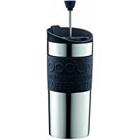 Los mejores  - Bodum Press Set Travel mug con émbolo y Tapa Extra- Acero Inoxidable- Negro- Centimeters